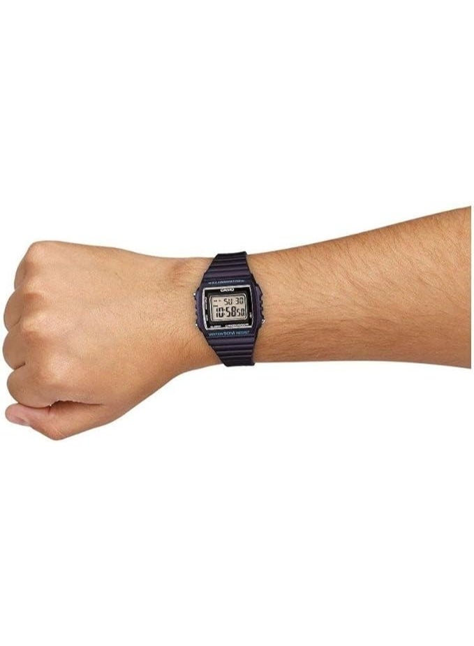 Casio W-215H-1AVDF Men's, Casual, Grey Dial, Black Band - Image 5